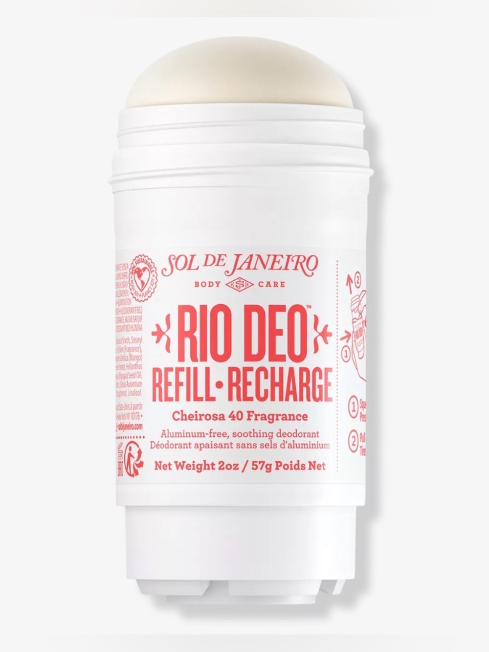 🎀 PICK 5/$25 🎀 Rio Deo Aluminum-Free Refillable Deodorant Cheirosa '40